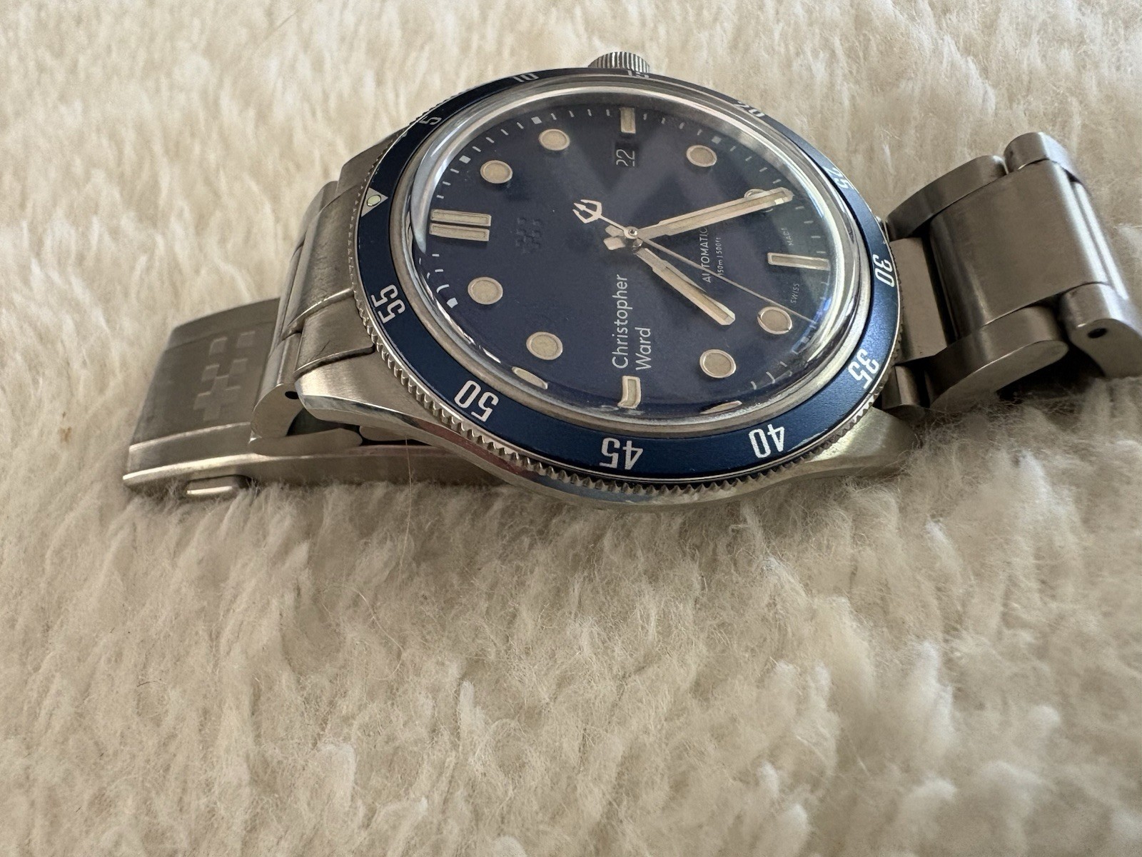 Christopher Ward C65 Trident Automatic Blue Dial 41mm – Stainless Steel Bracelet