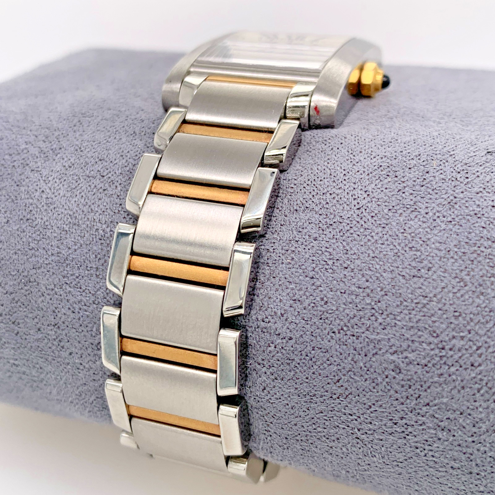 Cartier Tank Francaise TWO Tone 18K & St Steel 20mm 2384 Quartz