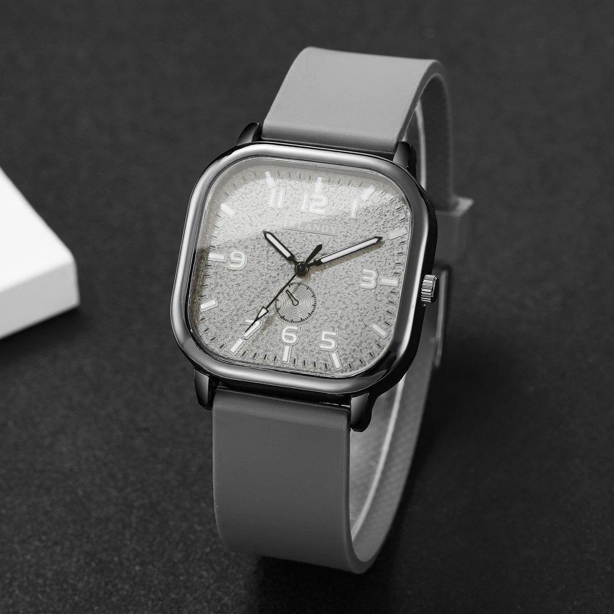 Square Silicone Watch Quartz Sports Casual Fashion Women Men Wristwatch USA