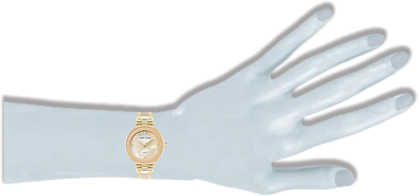 Women’s Diamond Dial Bangle Watch Elegant Fashion Quartz Wristwatch