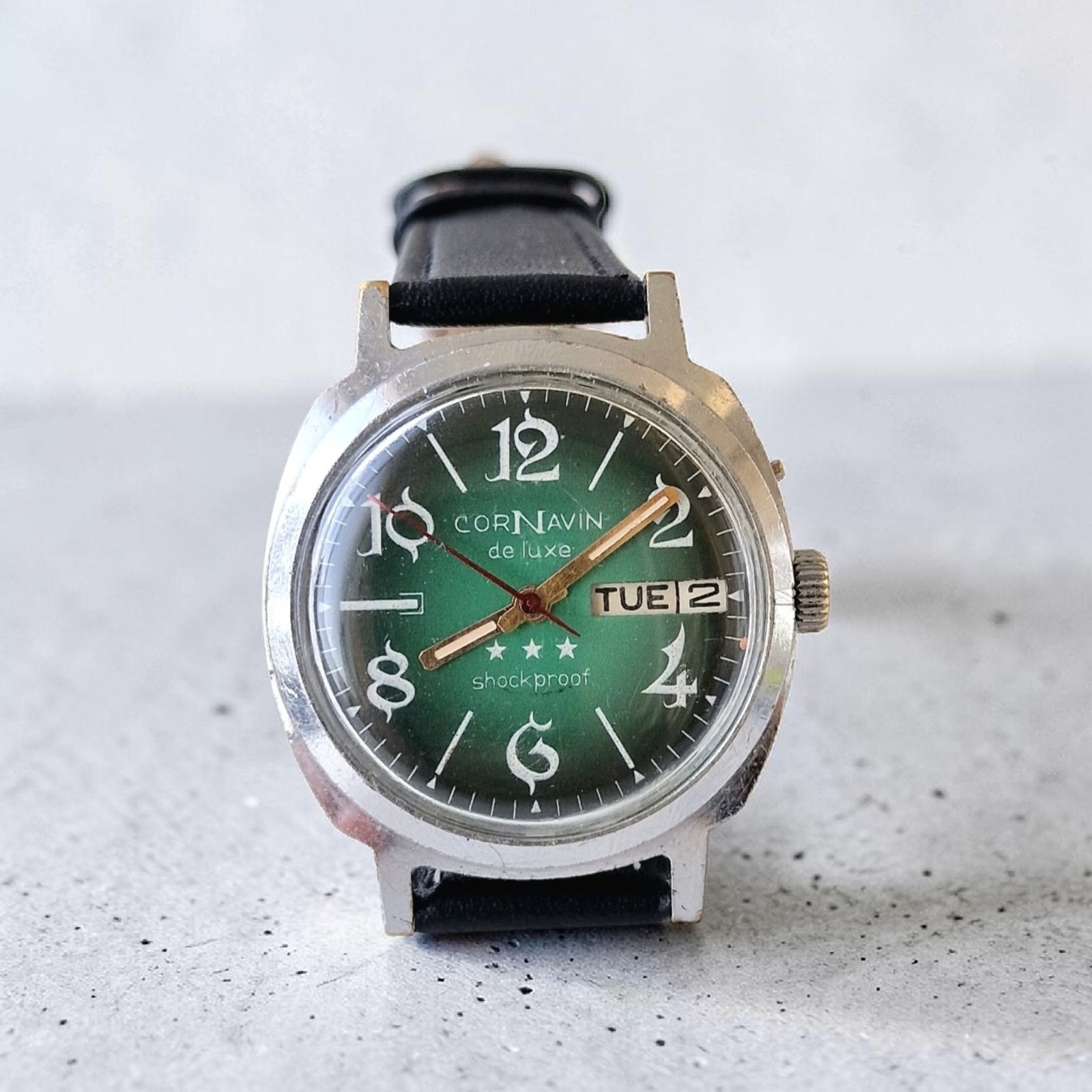 Rare Soviet Mechanical USSR mens watch CORNAVIN Slava 21 jewerly