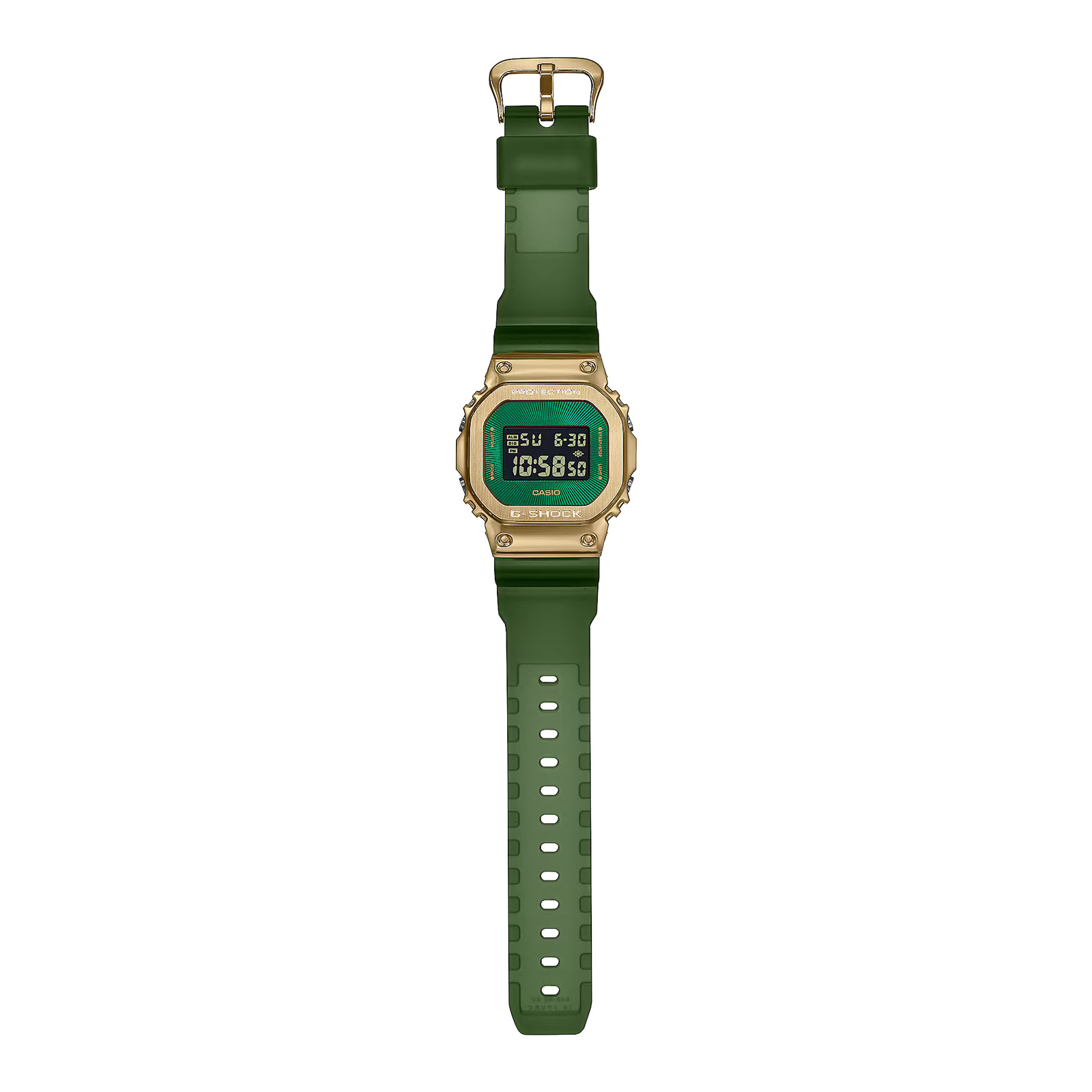 CASIO G-SHOCK GM-5600CL-3 GM5600CL-3 GOLD / GREEN DIGITAL WATCH
