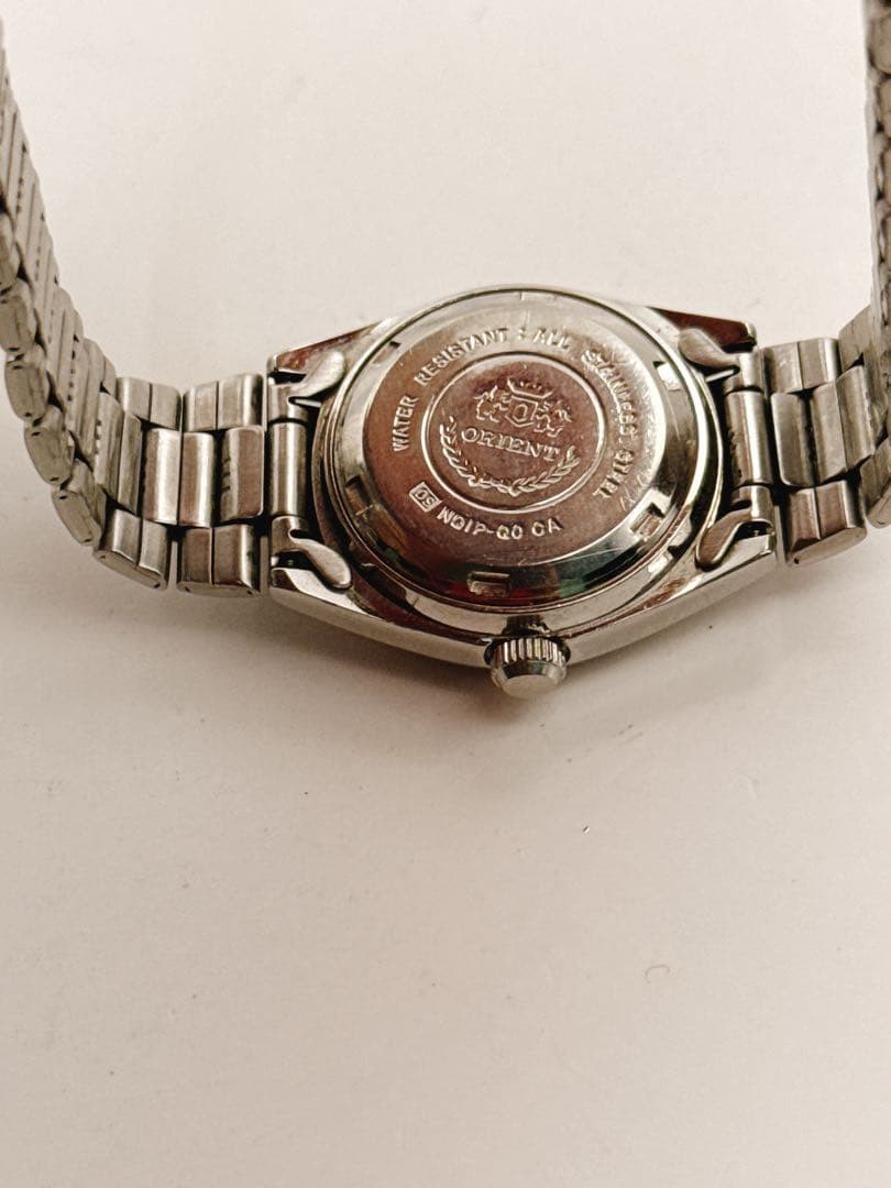 ORIENT NQ1P-Q0 Automatic Day Date Wristwatch 27.9 mm Vintage