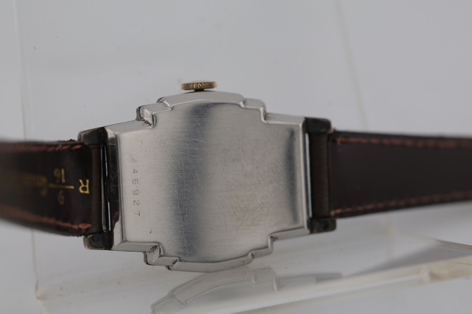BENRUS ART DECO TANK WATCH, 28.2×39.6mm CASE, MODEL BB2, 15j SWISS, RUNS (A17)