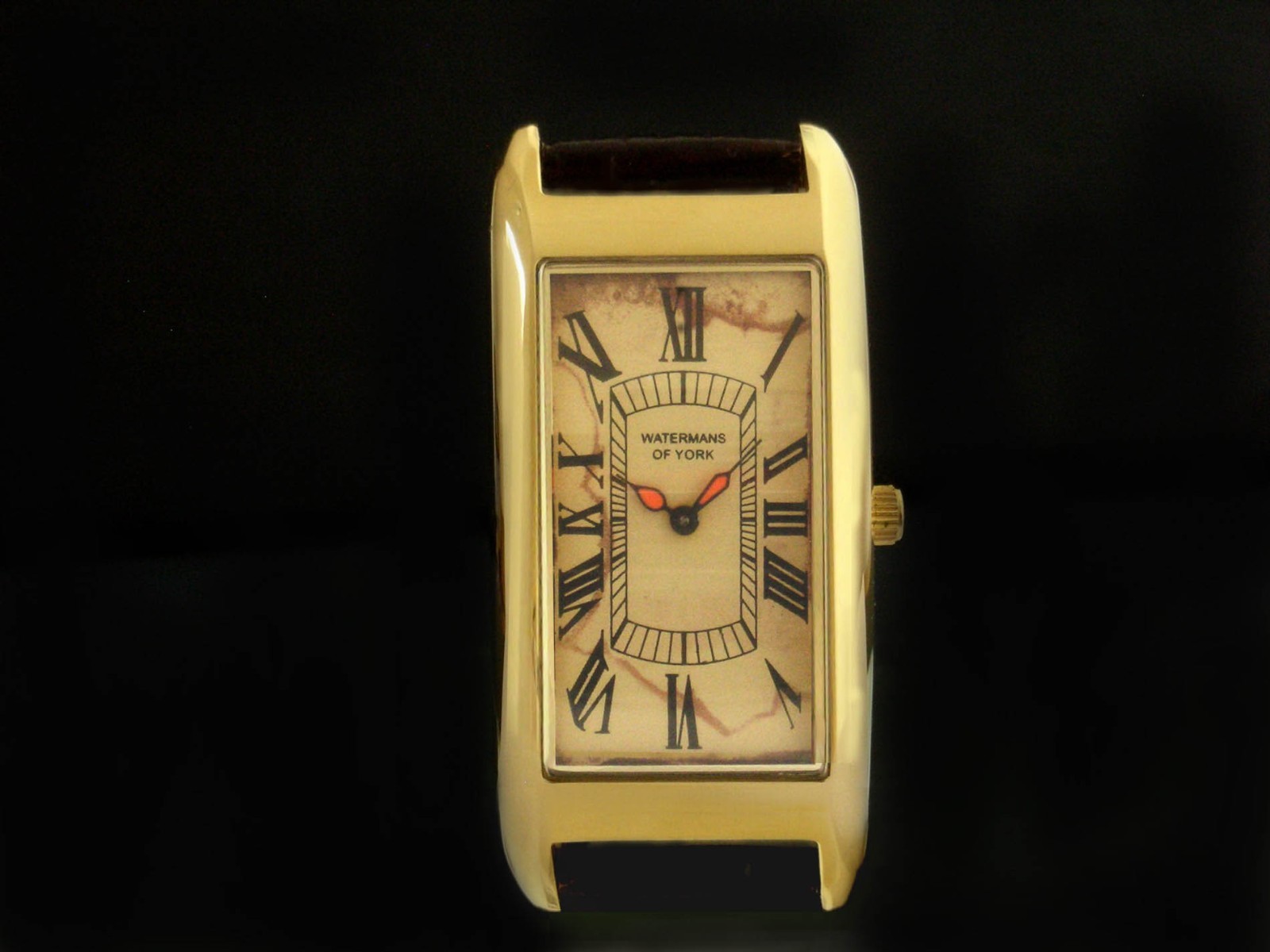 Slim line Curvex Quartz wrist watch Limited Edition of 2 pcs only Patina dial