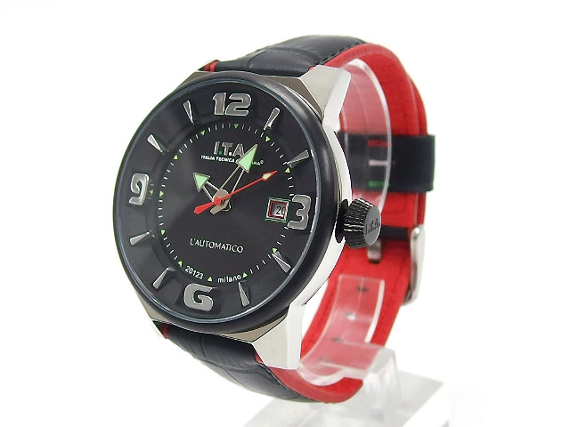 [B1R] ITA Automatico Mechanical Multi Hand Leather Strap Men’s Watch [x7s]
