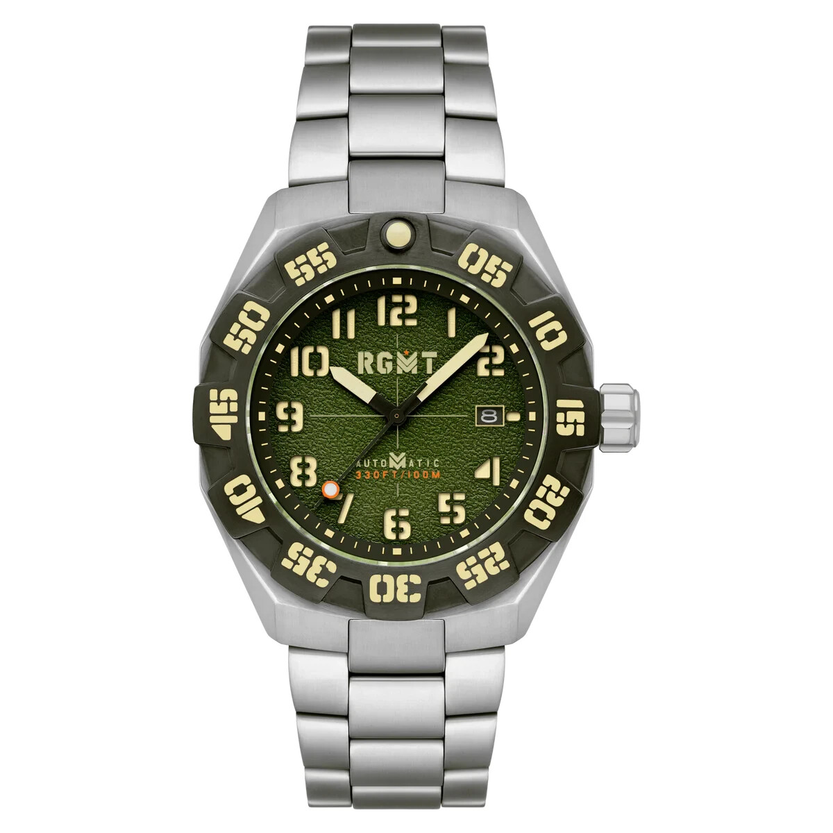 RGMT Field Master Men’s Automatic Watch Silver/Black RG-8032-CC $685 -NEW & RARE