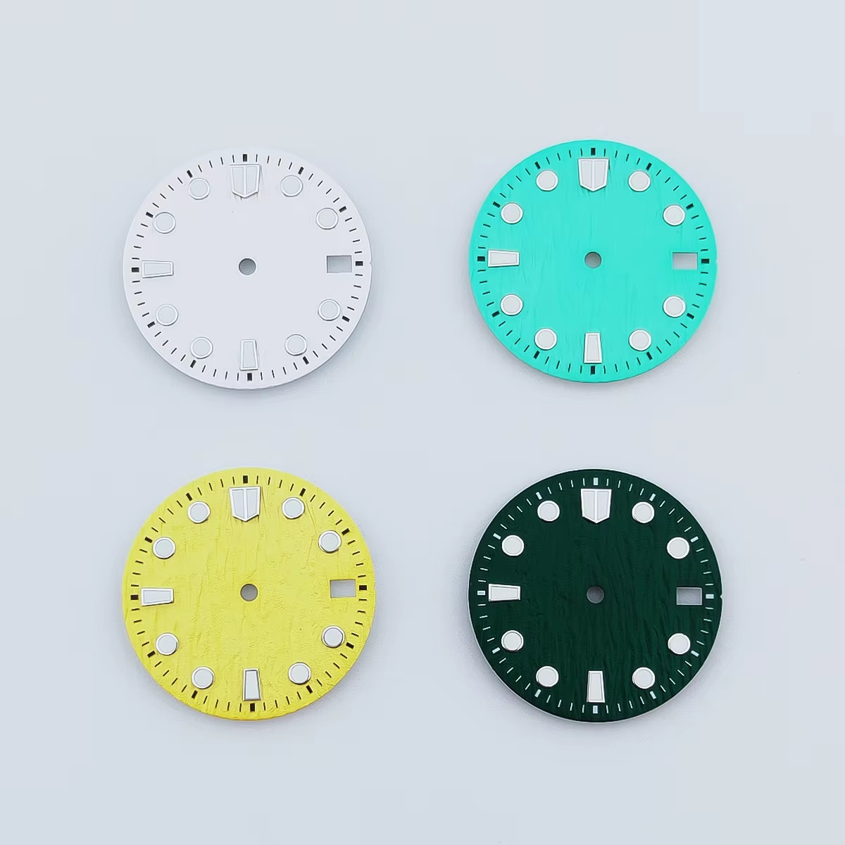 28.5Mm Black Blue Green White Red Orange Sterile Watch Dial Luminous Fit NH34 NH