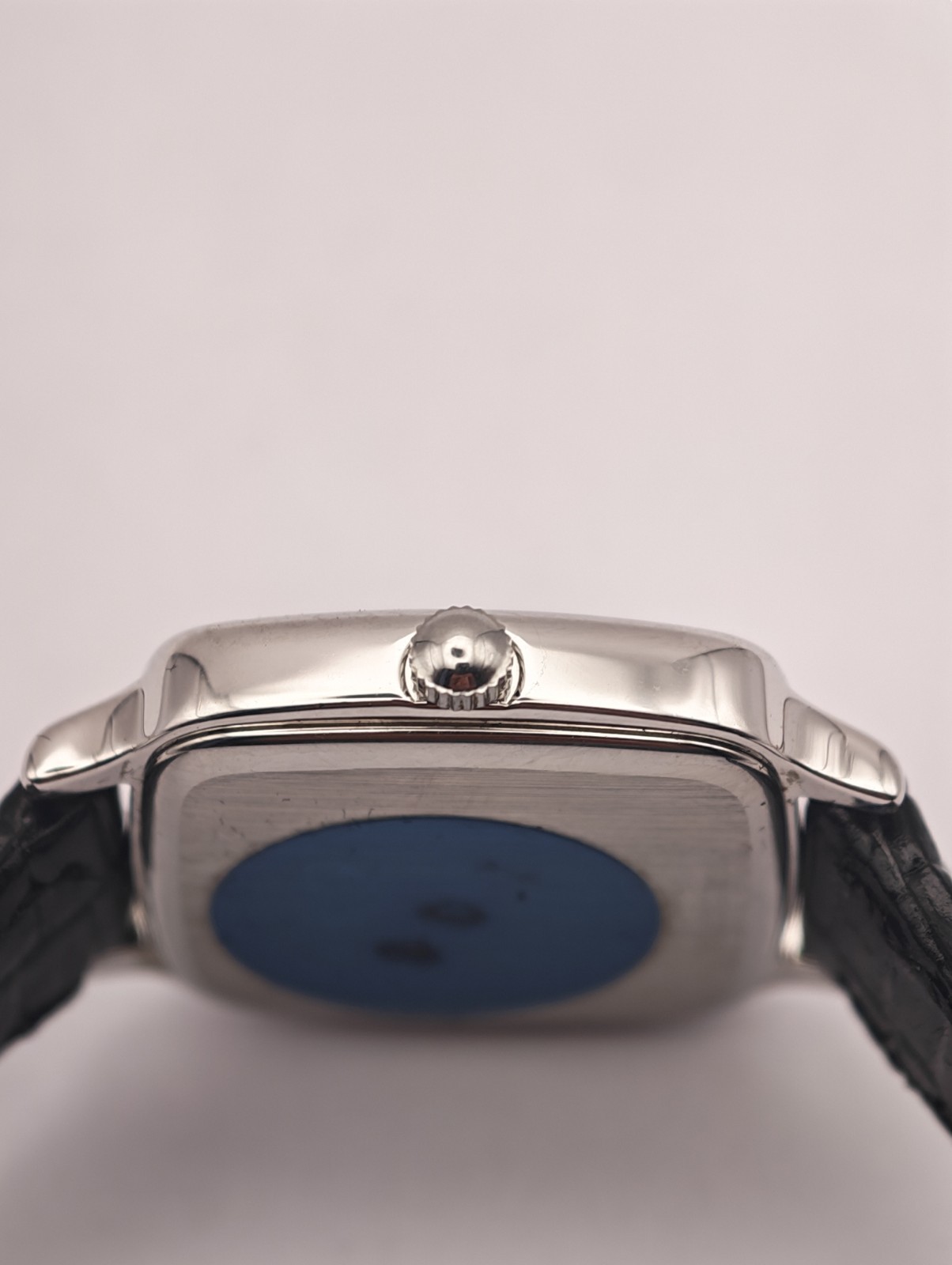 Longines Quartz 24.604.815 Silver Sunburst Dial White Gold Plated Ladies Watch