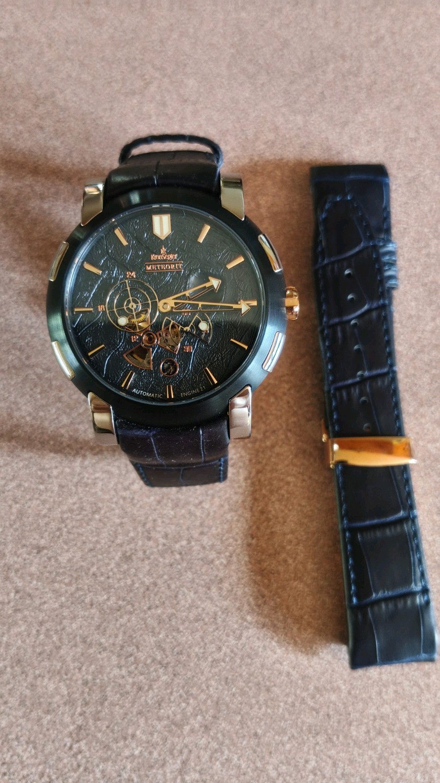 Kornsegler Meteorit Automatic watch steel blue