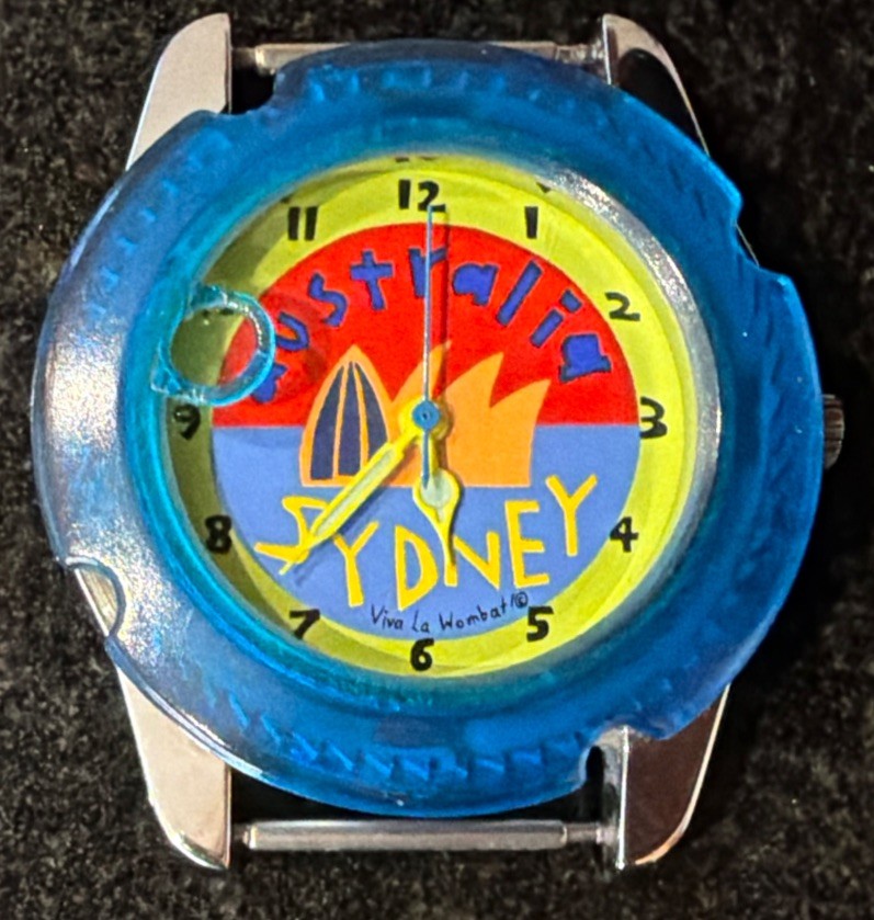 VIVA LA WOMBAT AUSTRALIA SYDNEY WATCH VINTAGE 1993 ZOT 60254 NEW BATTERY