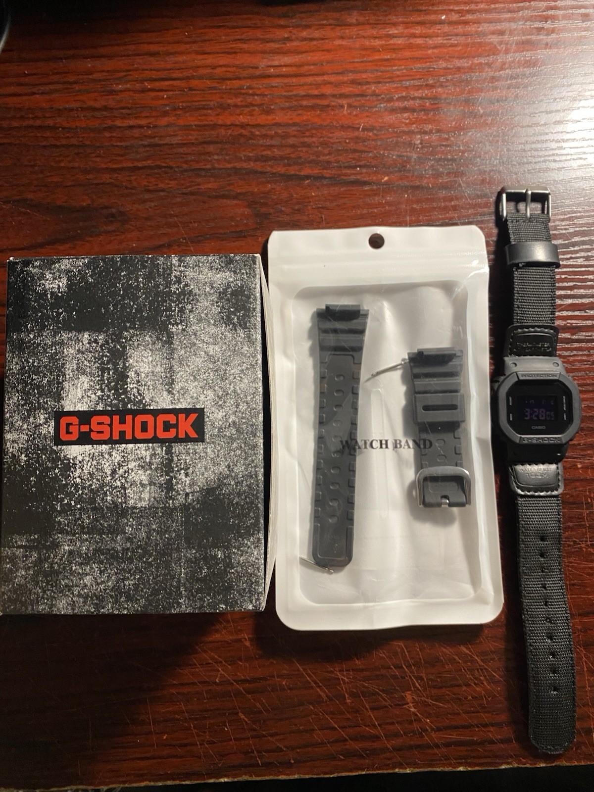 Casio G-Shock DW5600BB-1 Matte Black Resin Strap Digital Mens Watch