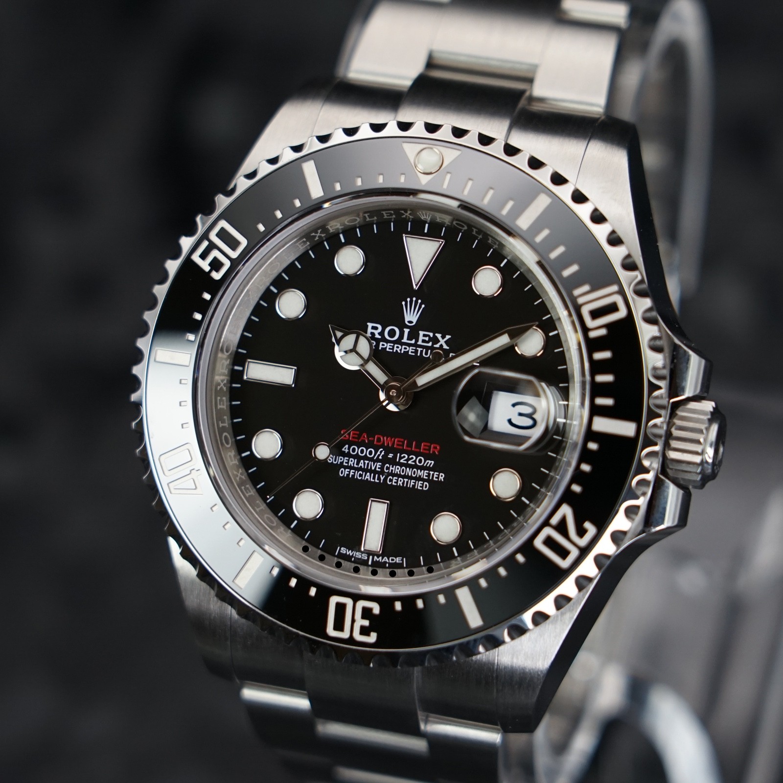Rolex Sea-Dweller 126600 Silver Oyster Bracelet Red Letter – Box and Papers