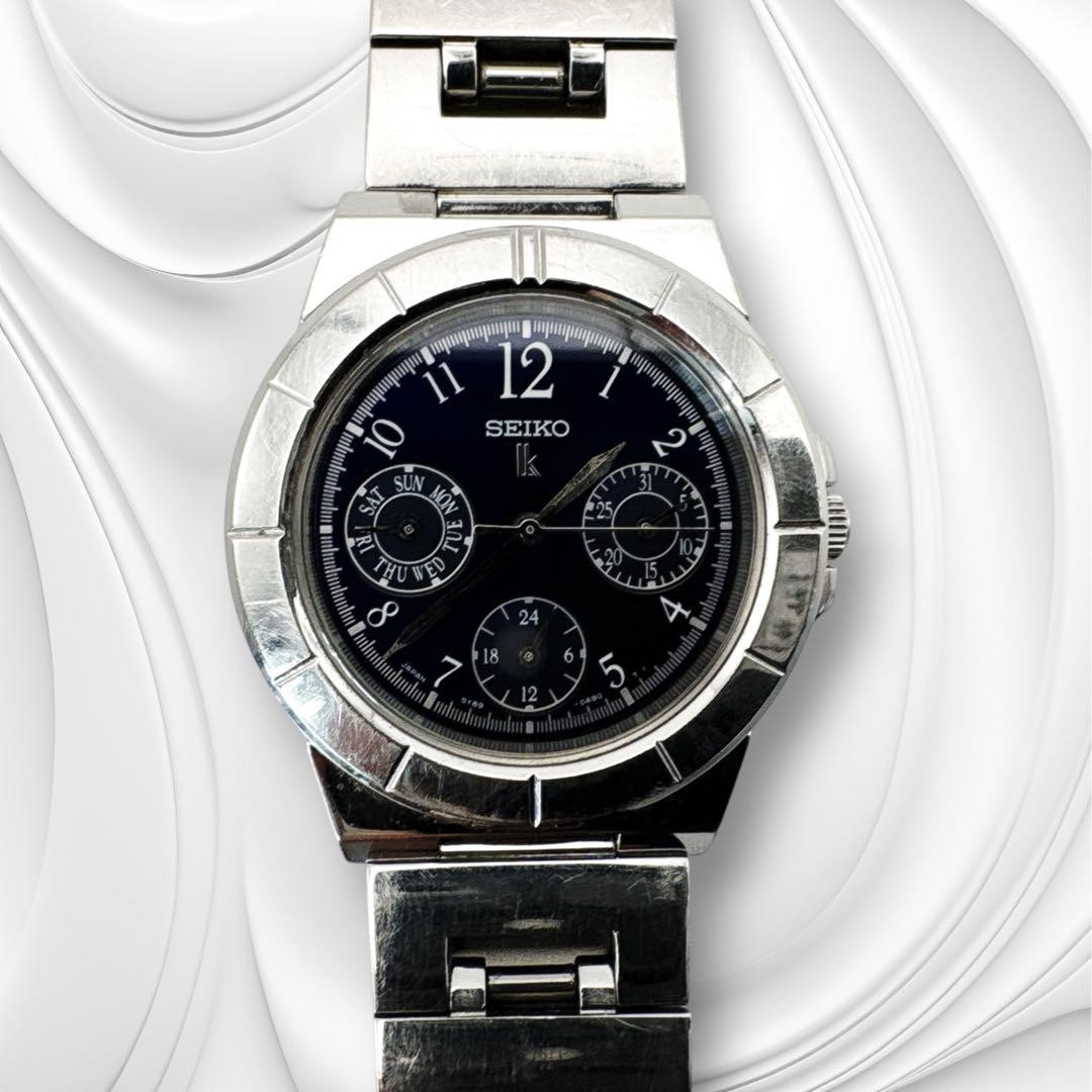 Seiko Lukia Women’s Watch 5Y89-0B30 Silver Black