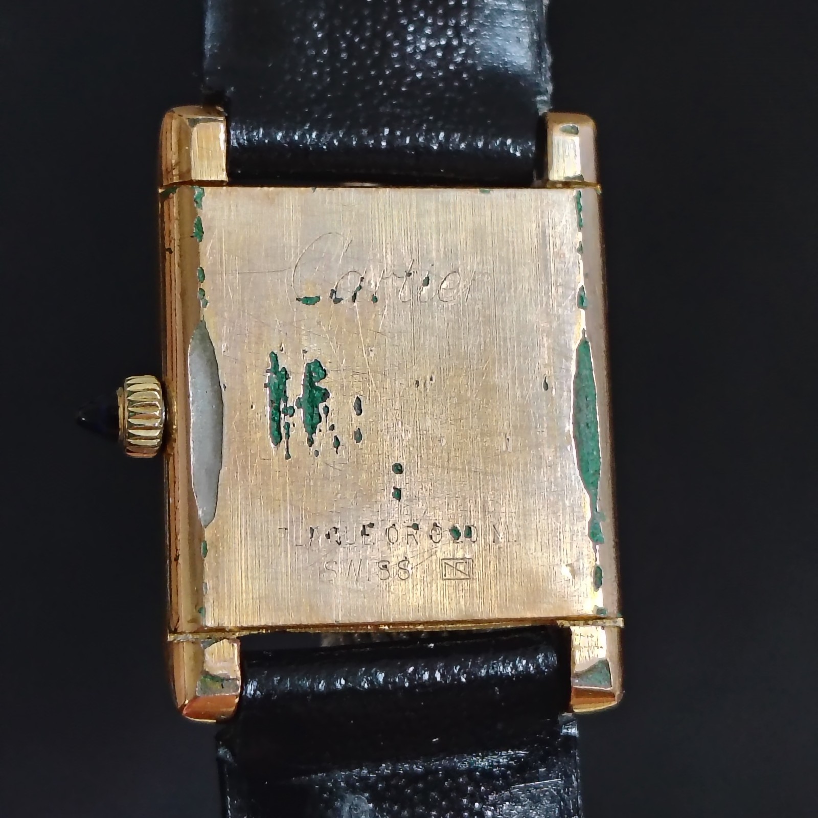 Vintage Cartier Tank Pre-must 18k Electroplated 1970s 21x28mm 551.2106