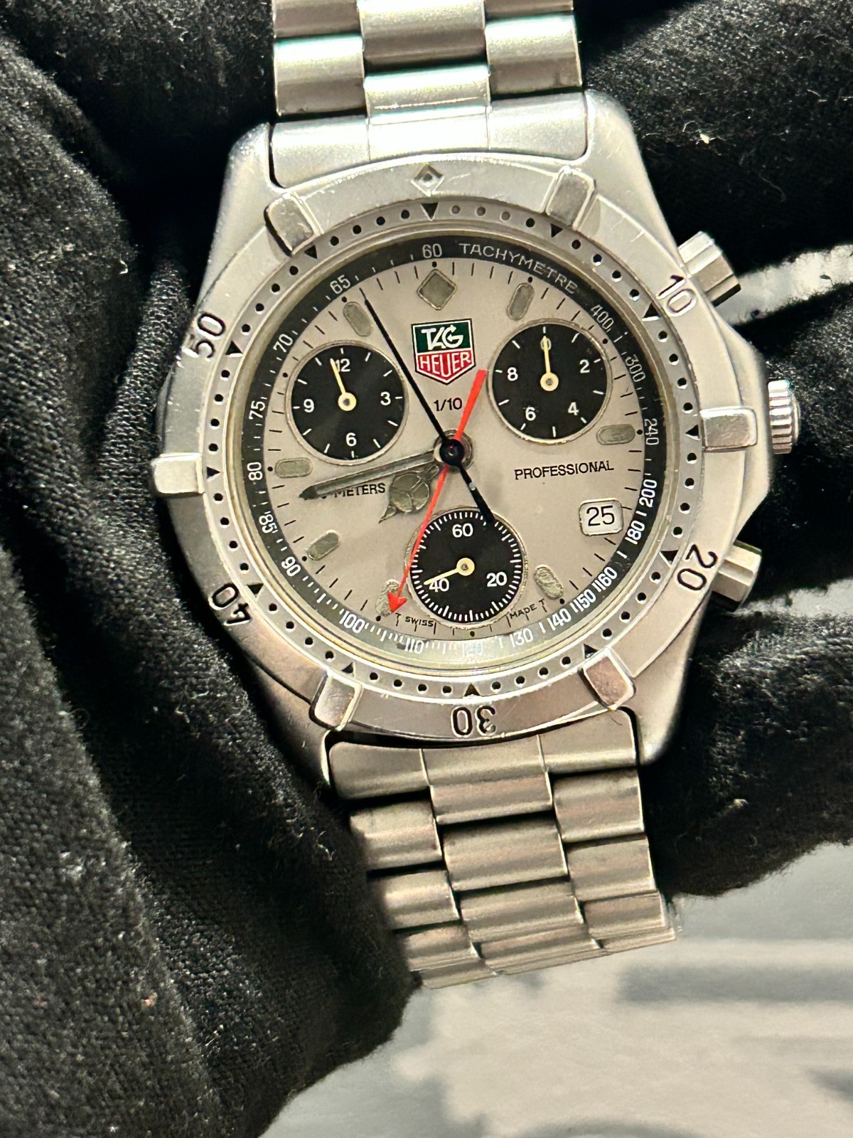[Vintage] Tag Heuer Professional CE1111 Chronograph 38mm Quartz Men’s Watch b338