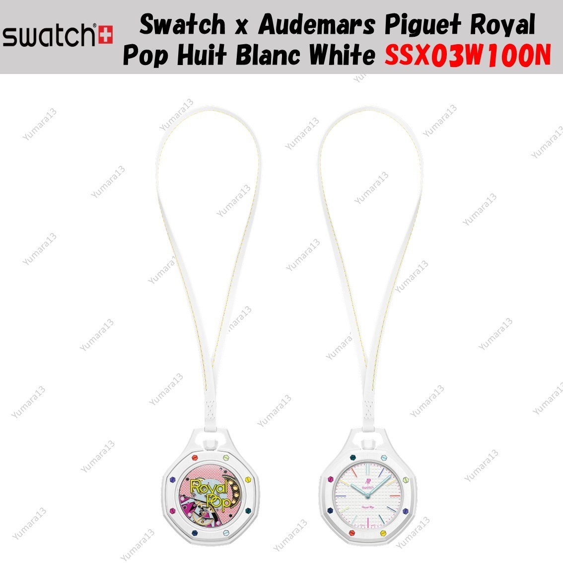 Swatch x Audemars Piguet Royal Pop Huit Blanc White SSX03W100N