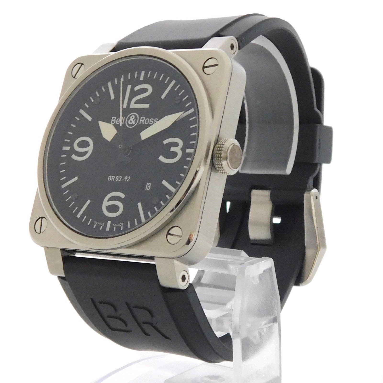 Bell & Ross BR03-92-S AVIATION S. Steel Black Automatic Men’s Wrist Watch #1426B