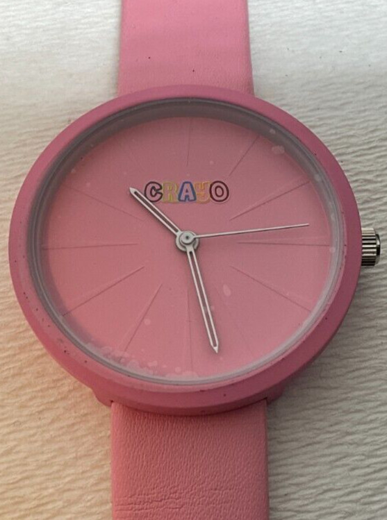 New Old Stock Crayo womens watch, pink color, new in original box, great find