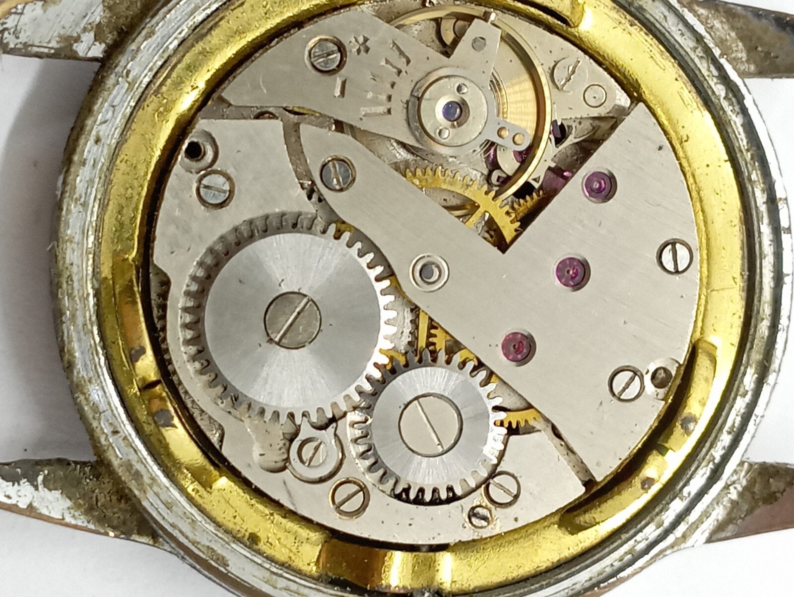 VINTAGE Dollar Special ANCRE 15 Jewels Cal. Cupillard 233 RARE working Well Stem