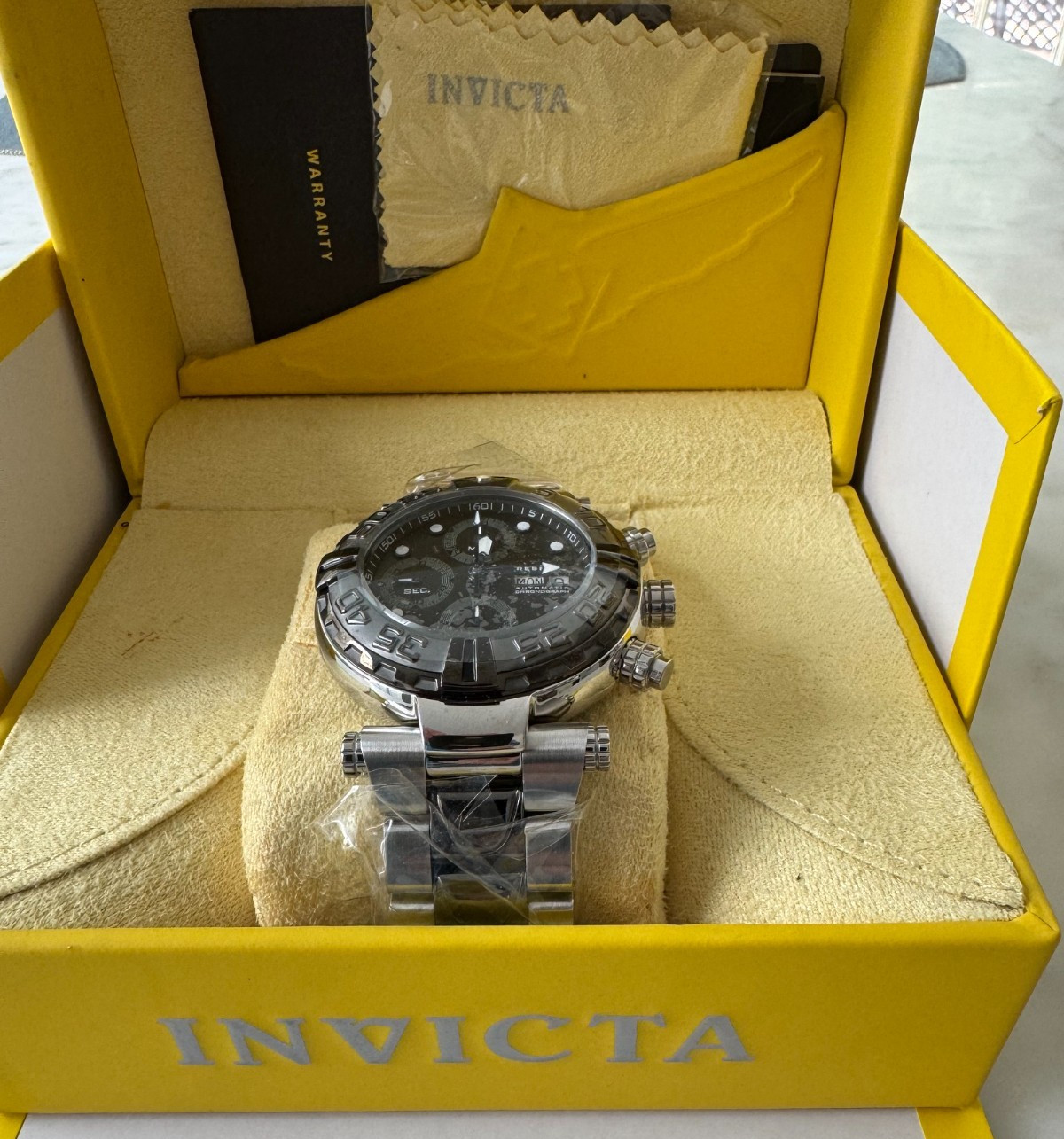 Invicta 23381 Black Steel Sub Nova Limited #15/1000