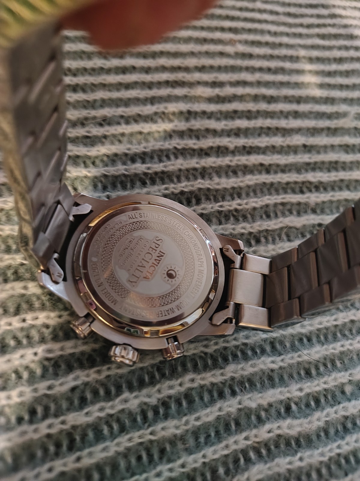 Invicta Men’s 1203 Collection Specialty watch 45mm stainless steel &black dial