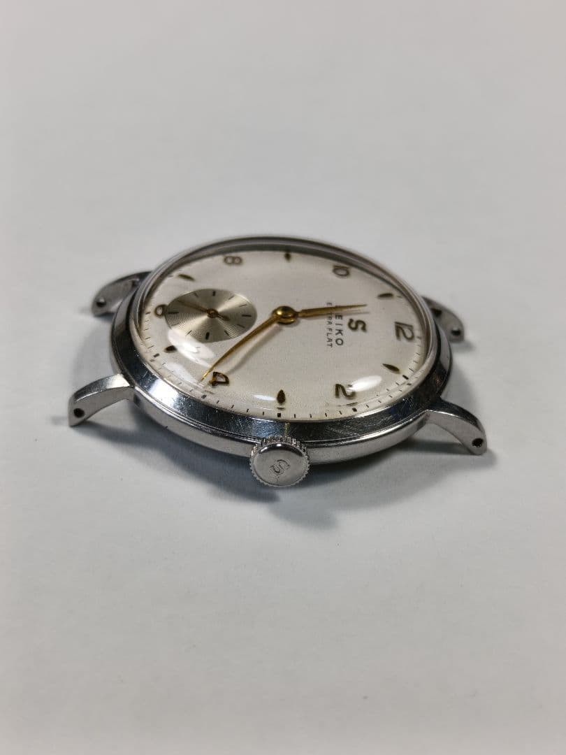 Seiko EXTRA FLAT 13050 new 10B S mark small second good working condition