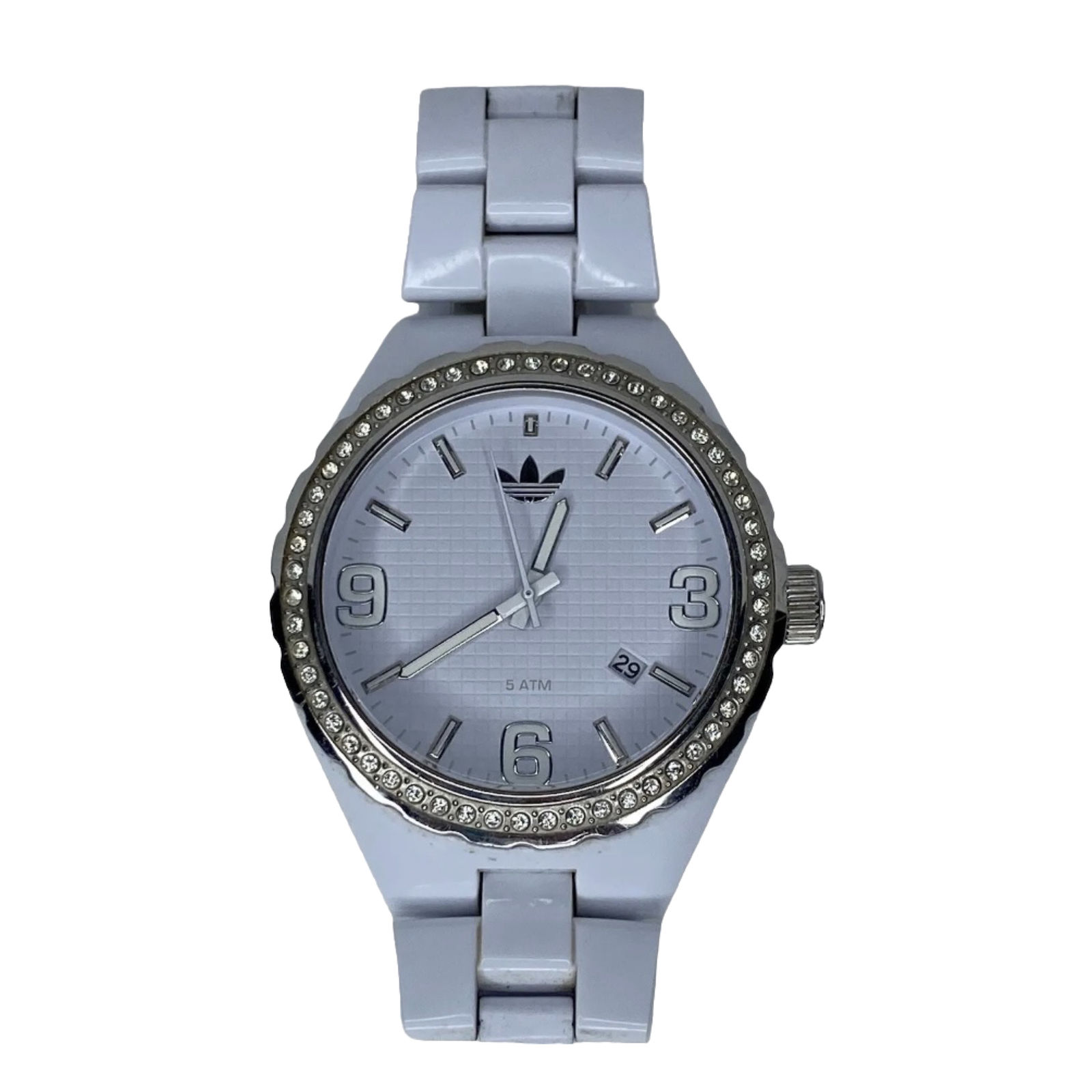Adidas Cambridge Chronograph Watch White Polycarbonate 44mm Unisex ADH2505