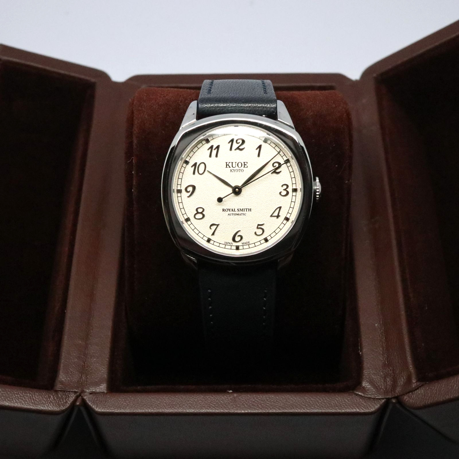 KUOE Kyoto Royal Smith 90-008 Silver/Silver Automatic Unisex Watch w/Acc. JAPAN