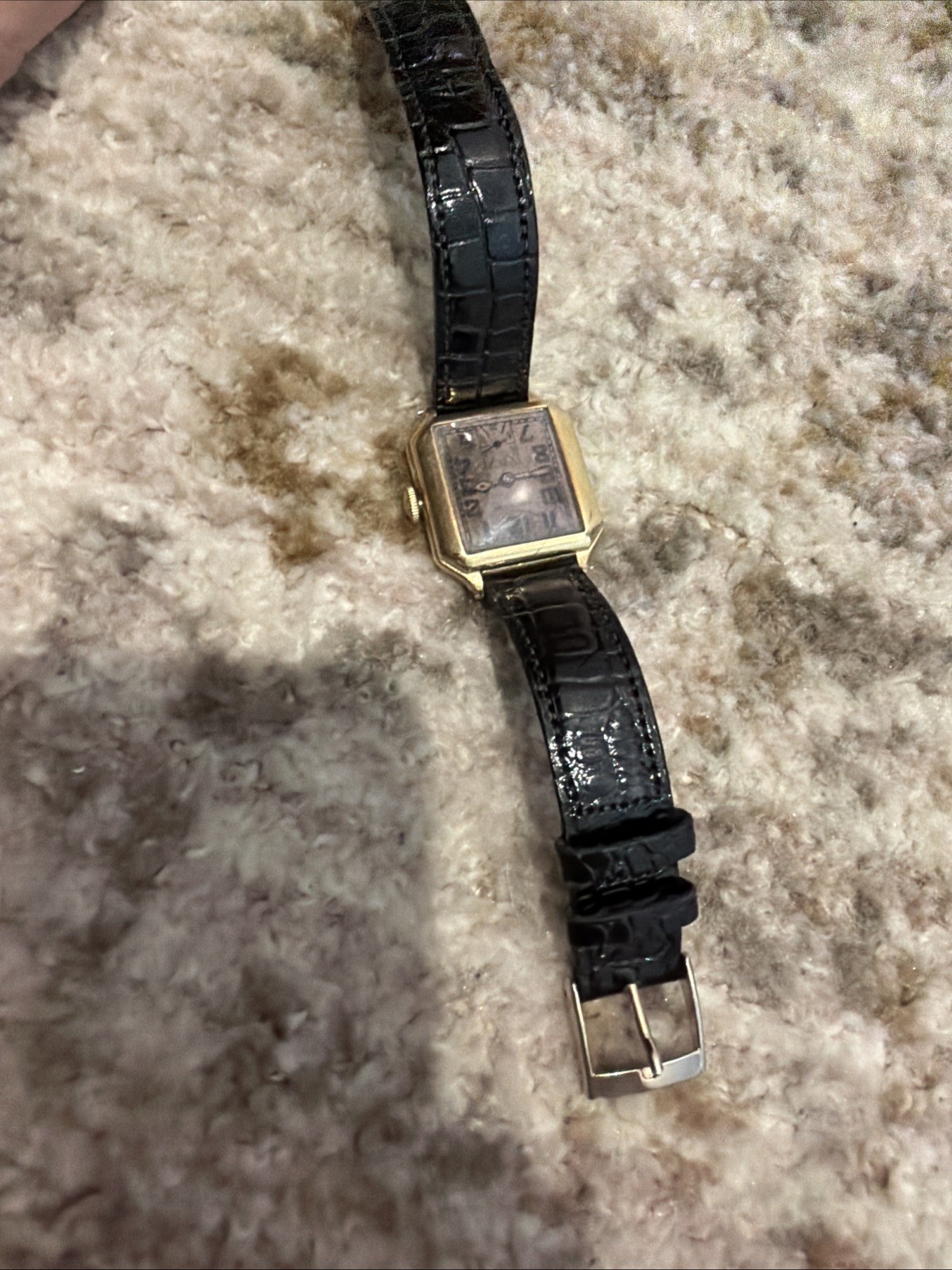Vintage 1930s Hamilton Tank Watch – 14k Gold Filled – Small Seconds -Runs Strong