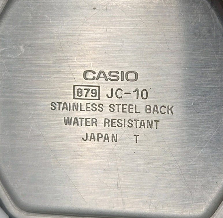 Vtg Casio JC-10 40mm Case Work Out Jog Walk Calorie Digital Watch New Batteries