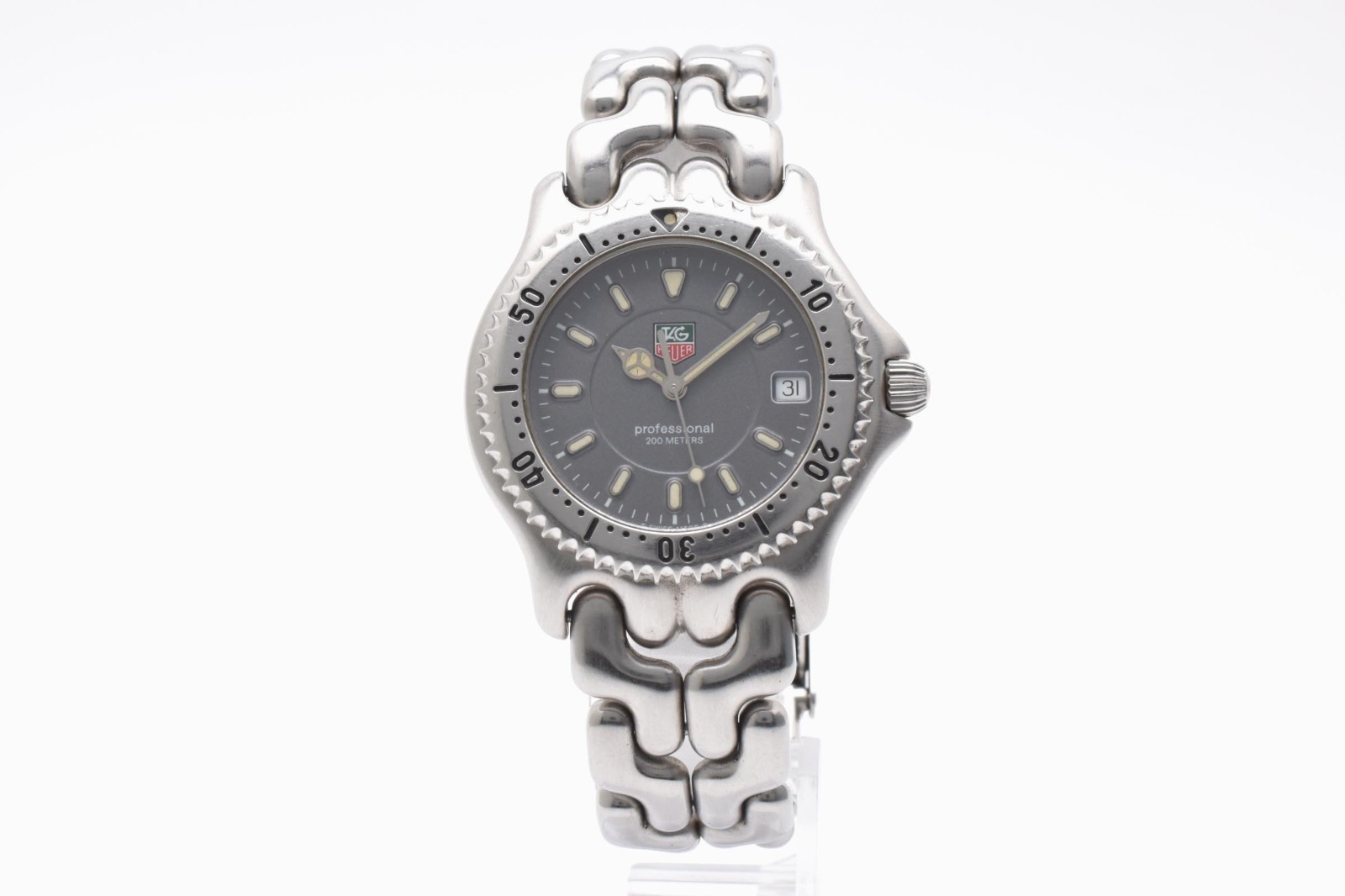 [Near Mint] TAG Heuer Professional 200M WG1113 Quartz Men’s Black Dial Watch