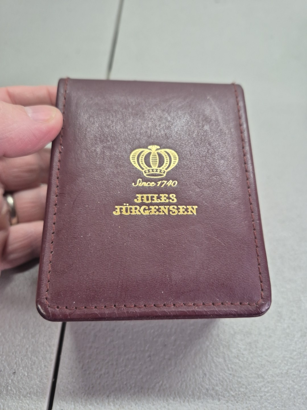 Jules Jurgensen United States Navy Watch 2035 Quartz Gold Tone NIB