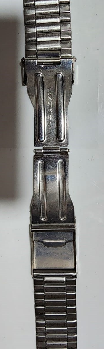 10MM Stainless Steel Watch Strap Expandable Bracelet with Secure Fold-Over Clasp