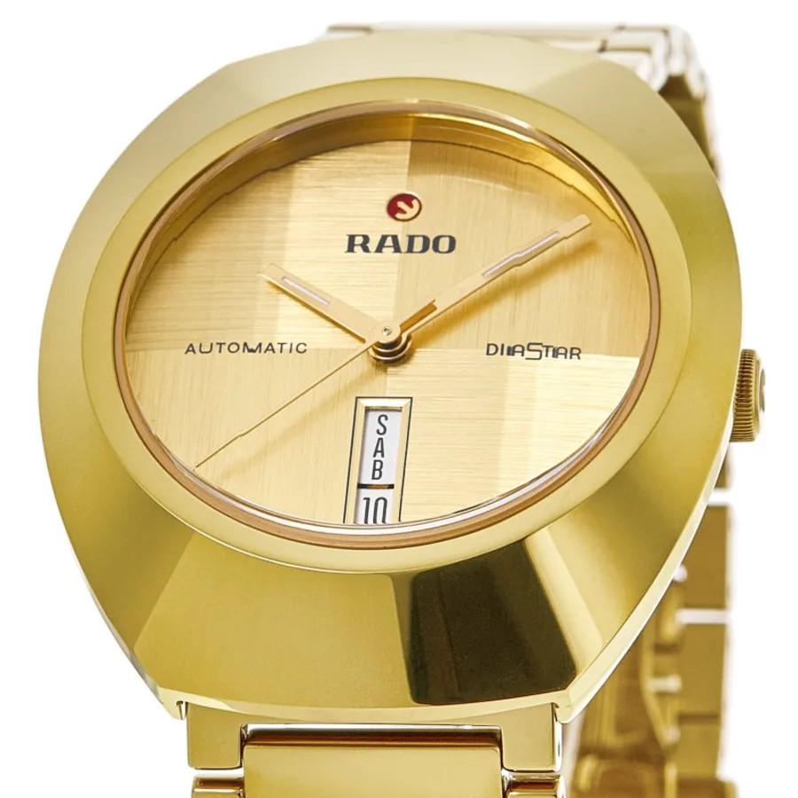 New Rado Original Automatic DiaStar Yellow Gold Tone Men’s Watch R12161253