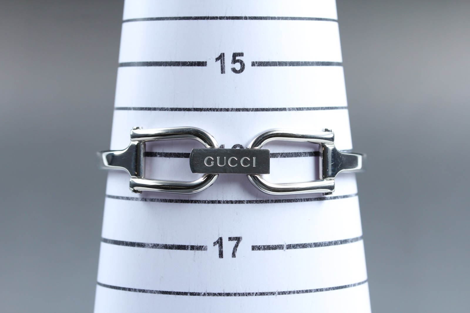 [Near MINT] GUCCI 1500L Silver 12mm Pink Shell Dial Quartz Women’s Watch