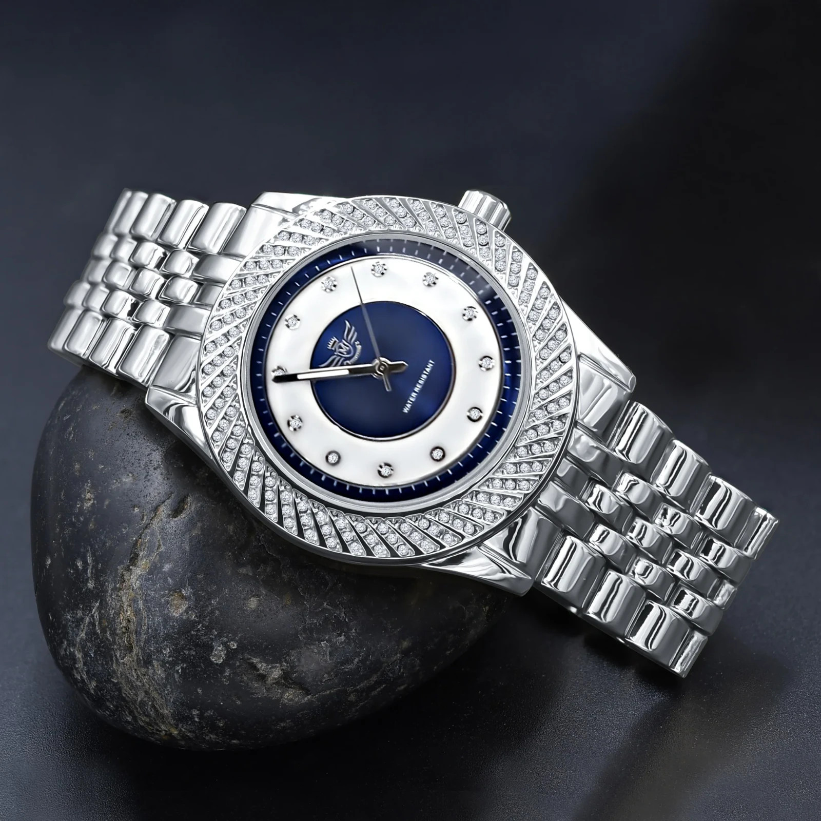 Shellac Hip Hop Metal Watch Iced Dial Japan Movement