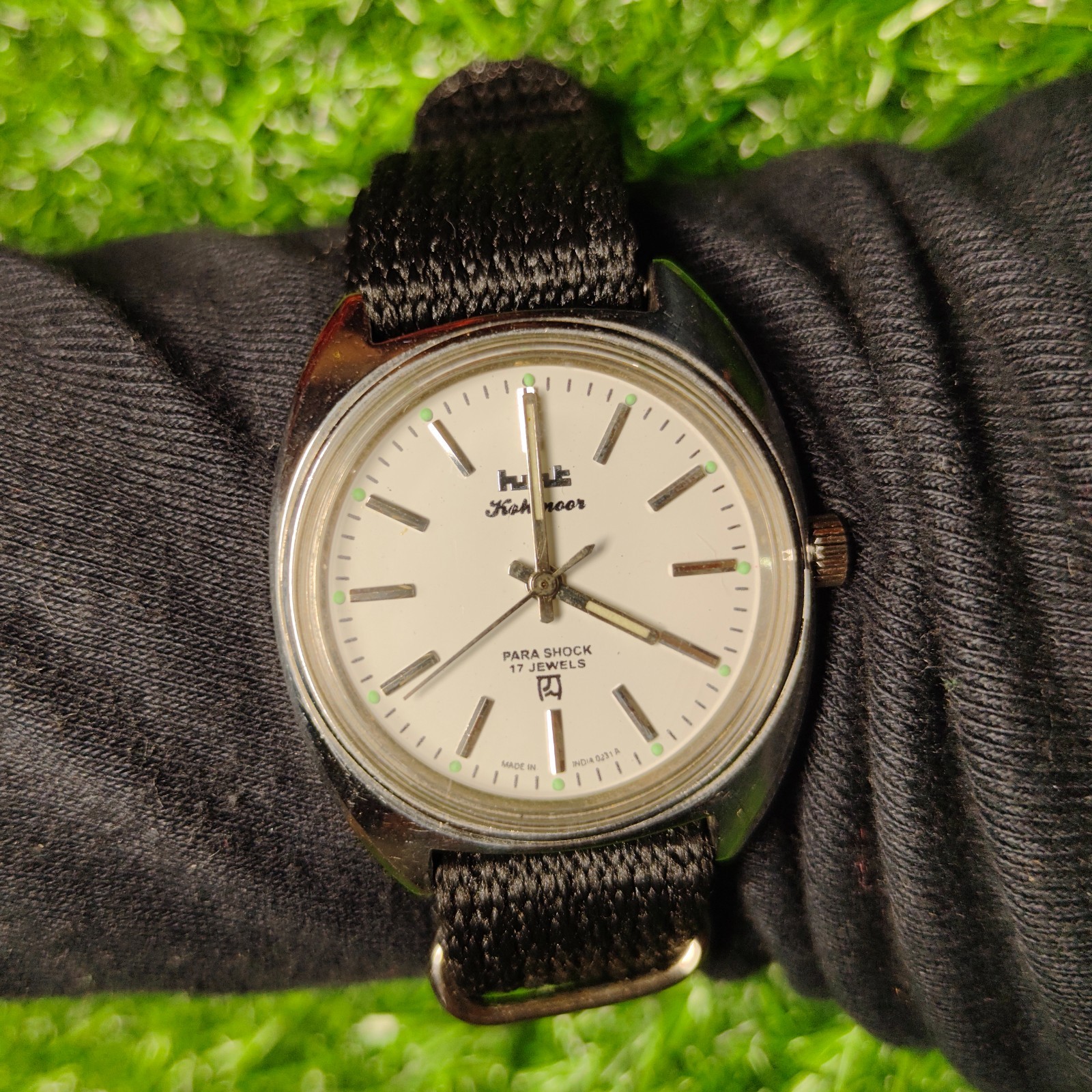 Vintage HMT Kohinoor 38mm White Dial Hand-Winding Mechanical Watch Refurbished