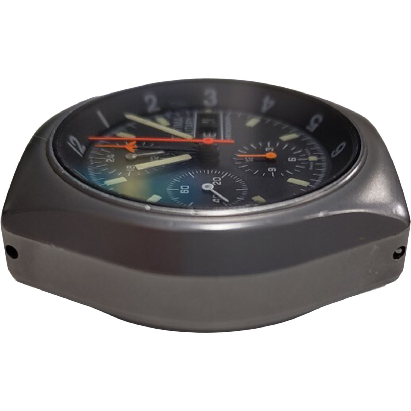Tutima Military Chronograph Lemania 5100 W Germany Vintage Auto Head Only Auth