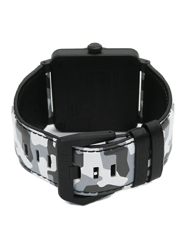 BELL&ROSS WATCH BR03-92 WHITE CAMOUFLAGE BR0392-CG-CE/SCA AUTOMATIC DATE MEN’S