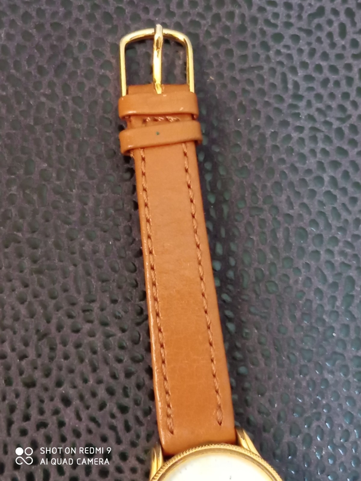 E11SE Vintage Lotus Gold Plated Wrist Watch for Women