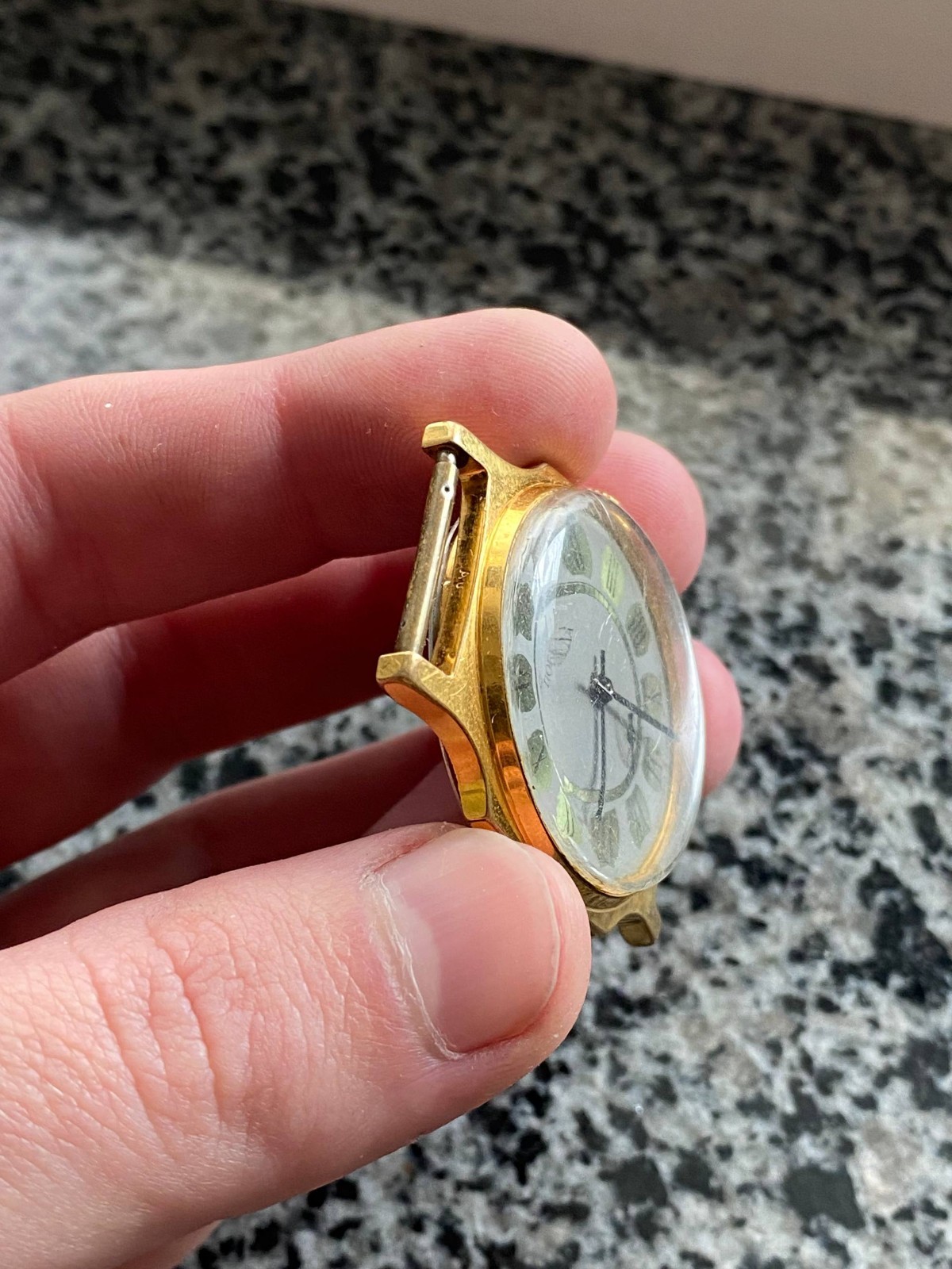 Pobeda Watch Vintage Soviet mechanical USSR Wristwach Rare Gold Plated AU
