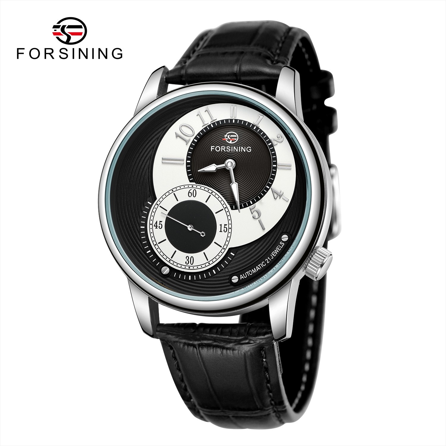 Forsining Mechanical Automatic Luxury Men’s Watch 3ATM Leather Strap
