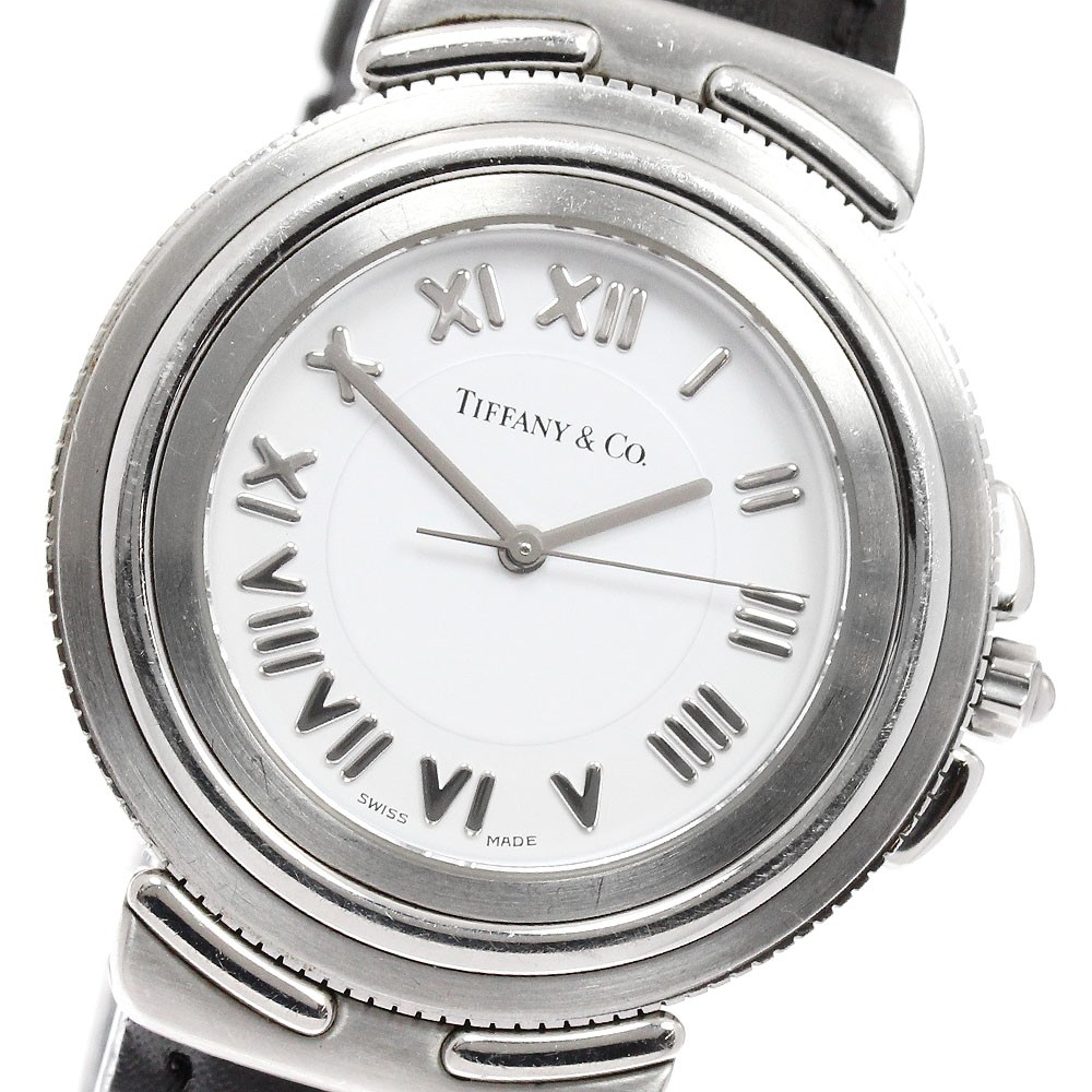 TIFFANY&Co. Intaglio M0810 white Dial Quartz Men’s Watch_965743