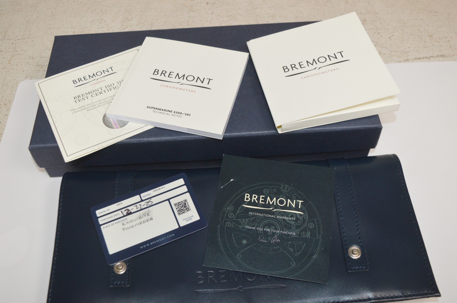Bremont Supermarine S300-BK-R-S 40mm Mens Automatic Divers Watch
