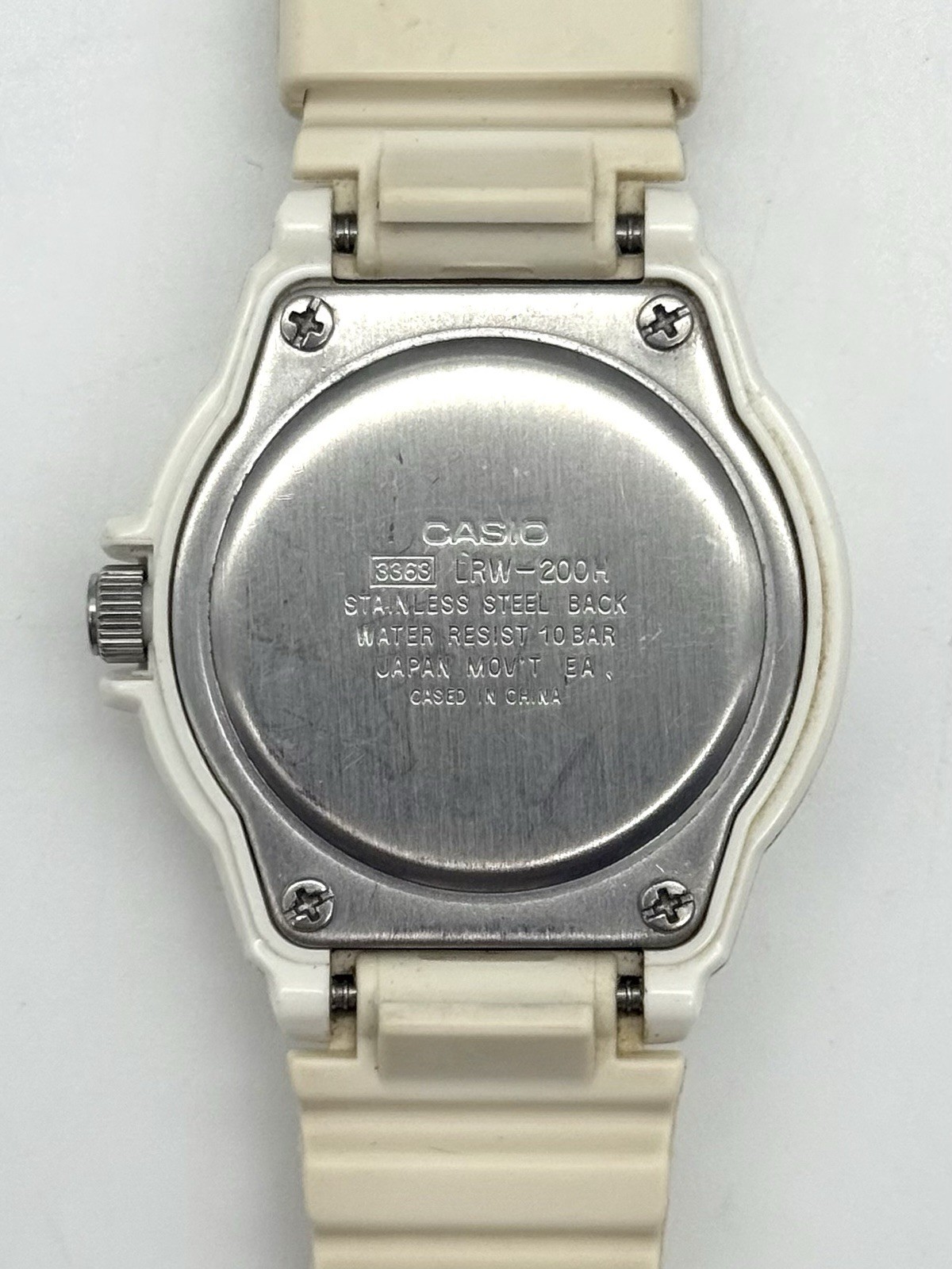 Casio LRW-200H White Multicolor Dial Analog Quartz Watch Water Resist Women’s