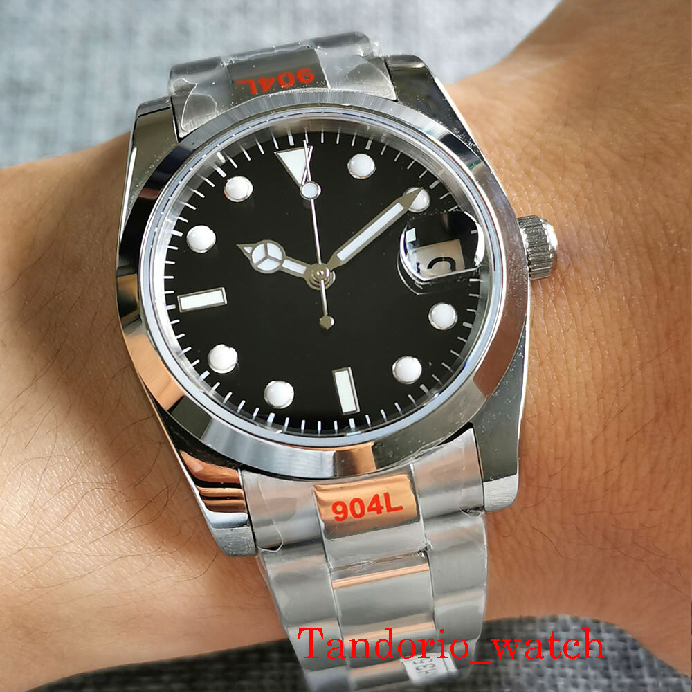 36mm/39mm Bliger NH35A PT5000 Black Dial Date Sapphire Crystal Oyster Date Lume