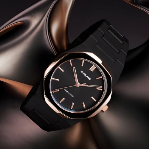 D1 Milano Wristwatch PCBJ35 Polycarbonate Black Enamel 40.5mm