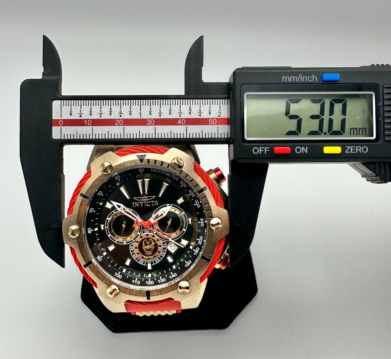 INVICTA Marvel ‘Iron Man’ Quartz Limited Edition 53mm Chronograph Watch