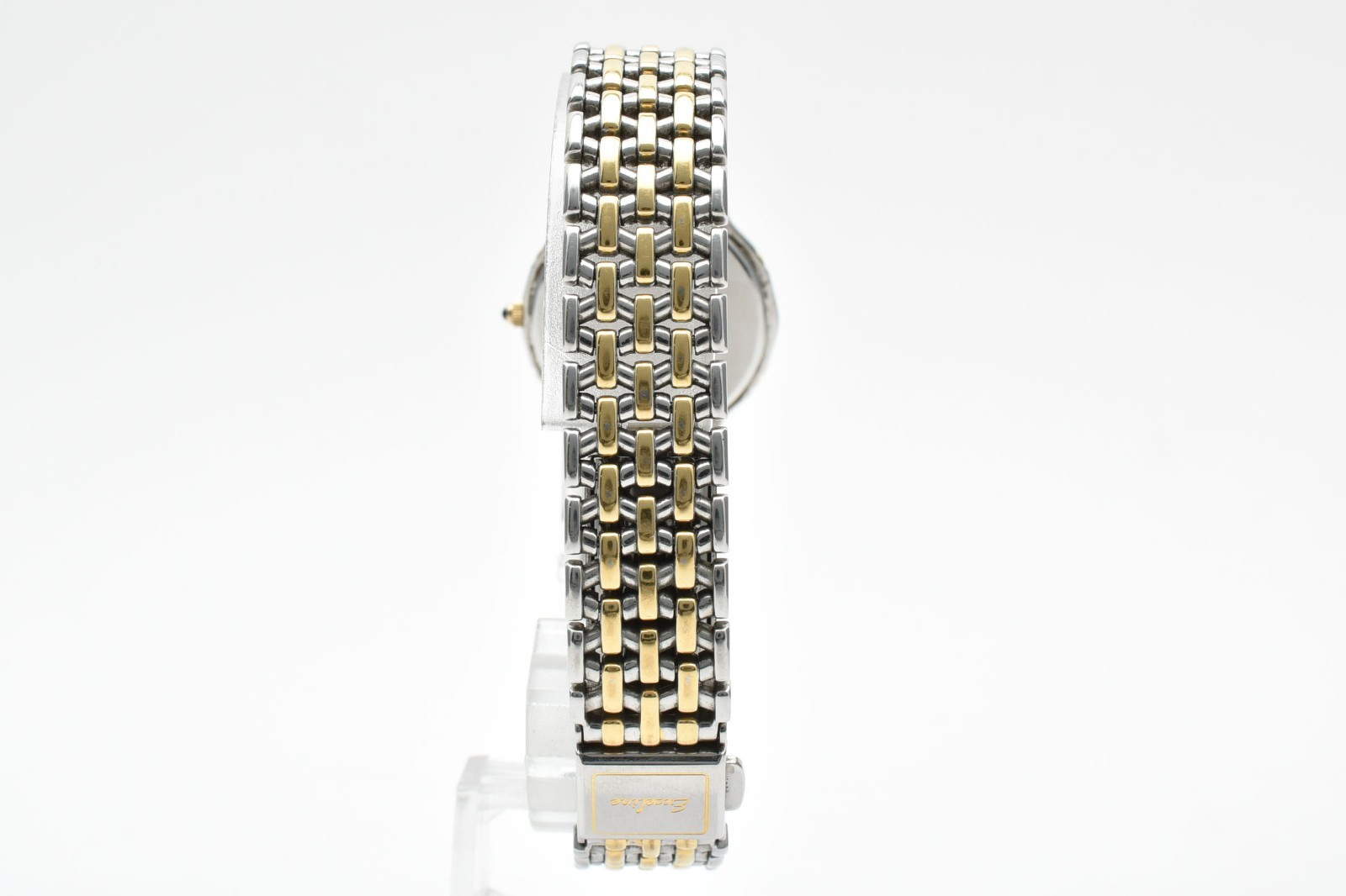 Vintege 1990 SEIKO 7320-0410 Exceline Gold Roman Quartz Ivory Dial Ladies Watch